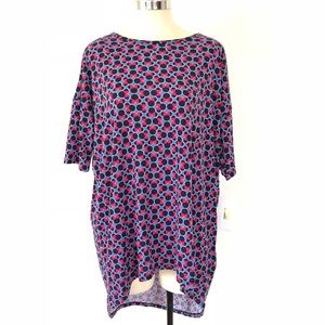 LULAROE DISNEY IRMA MINNIE MOUSE BLUE PINK